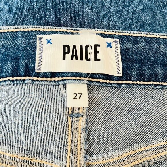 PAIGE Colette Crop Flare Jeans, raw edge hem, size 27. - Picture 13 of 15